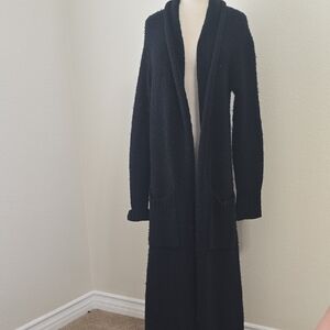 A.L.C. Midnight Black Open Front Cardigan